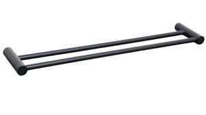 מוט מגבת כפול 60 ס״מ STYLO-4748-BL שחור מט