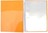 תיקיית אינדקס A4  עם ספירלה וגומיות VITAL COLORS, עם 20 ניילונים (כתום) OFFICE BOX