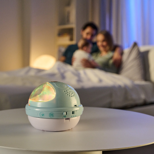 מובייל 3 ב 1 עם מקרן קשת בענן - בז'