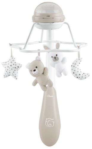 מובייל 3 ב 1 עם מקרן קשת בענן - בז'