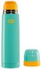בקבוק / תרמוס נירוסטה טרמי מעוצב 500 מ''ל לשמירה על מים קרים או חמים - טורקיז/כתום