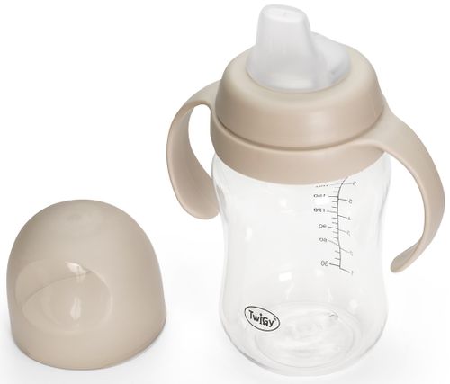 בקבוק אימון עם ידיות ופיית סיליקון לגיל 6M+ ללא טיפטוף 250 מ