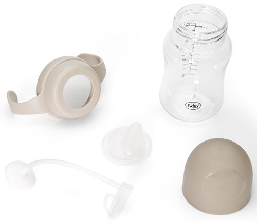 בקבוק אימון עם ידיות ופיית סיליקון לגיל 6M+ ללא טיפטוף 250 מ