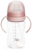 בקבוק אימון עם ידיות ופיית סיליקון לגיל 6M+ ללא טיפטוף 250 מ"ל - ורוד