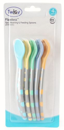 מארז 5 כפיות האכלה לתינוק מסיליקון רך - בנות