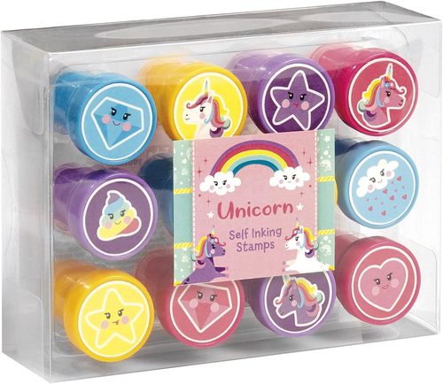 סט 12 חותמות - חד קרן