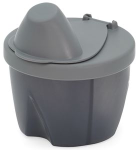 מחלק מנות 3 תאים עם פתיחה קלה - אפור