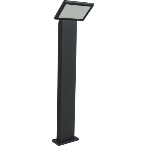 מנורת עמוד גינה 80 ס"מ 20W מוגנת IP54 גוף אפור 2700K יורולוקס 
