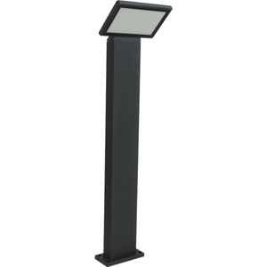 מנורת עמוד גינה 80 ס"מ 20W מוגנת IP54 גוף אפור 2700K יורולוקס