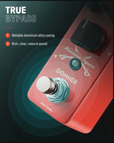 פדל אוקטבה לגיטרה Harmonic Square Octave Pedal EC966 מבית DONNER