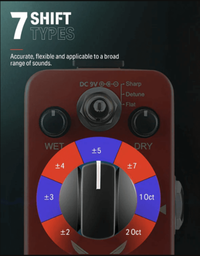 פדל אוקטבה לגיטרה Harmonic Square Octave Pedal EC966 מבית DONNER