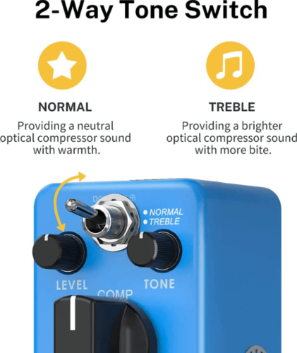 פדל קומפרסור לגיטרה Ultimate Compressor Pedal EC888 מבית DONNER