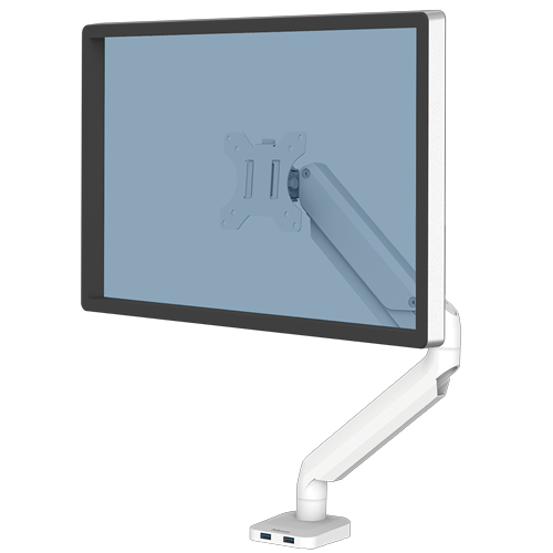 זרוע למסך Fellowes Platinum Series Single Monitor Arm White DEE8056201