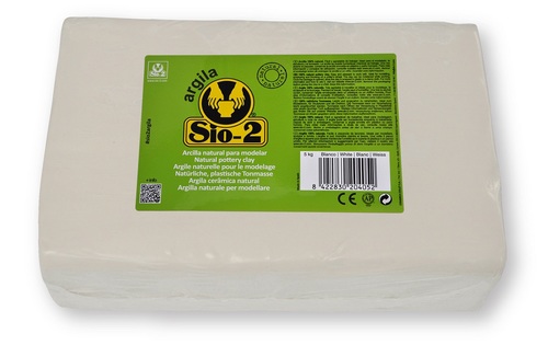 חימר טבעי SIO-2 לבן 5 ק