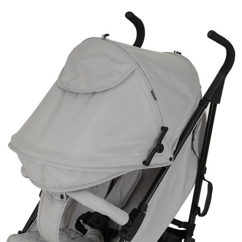 טיולון אוליבר Oliver מתקפל מגיל לידה עם גגון רחב, סלי אחסון ומחזיק כוס - אפור