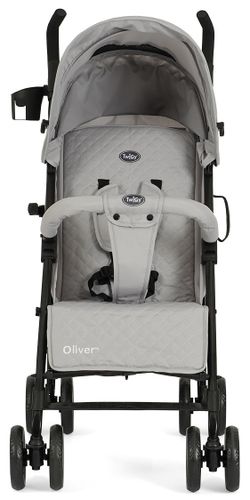 טיולון אוליבר Oliver מתקפל מגיל לידה עם גגון רחב, סלי אחסון ומחזיק כוס - ורוד