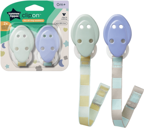 זוג תליונים למוצץ טומי טיפי - Tommee Tippee Soother Holders 