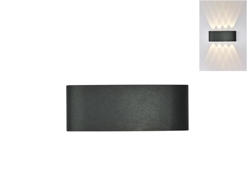 8 קיר שחור LED