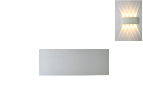 8 קיר לבן LED
