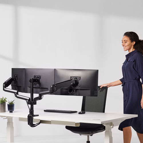 זרוע למסך Fellowes Triple Platinum Series Monitor Arms DER8042601
