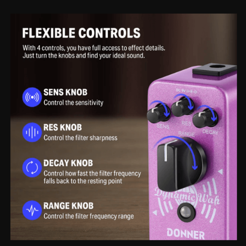 פדל וואה וואה DYNAMIC WAH EC1005 מבית DONNER