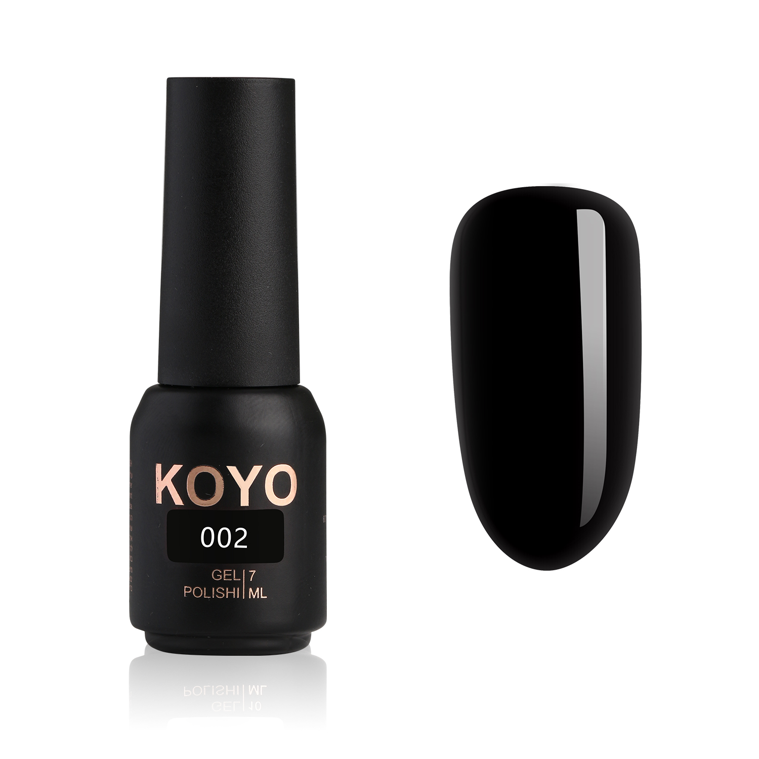 לק ג’ל 002 שחור 20 מ”ל | קויו KOYO 