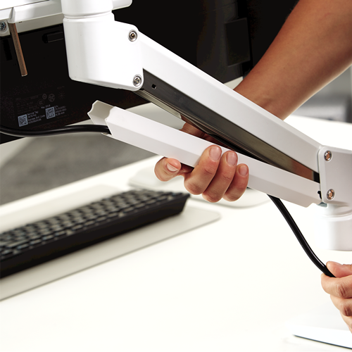 זרוע למסך  Fellowes Tallo Compact Dual Monitor Arm White DEE8614801