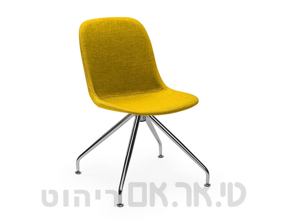 כסא מישל מרופד ללא ידיות