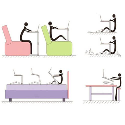 שולחן למחשב נייד מתקפל 