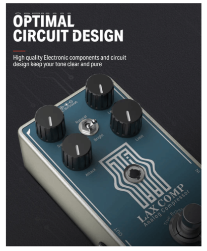 פדל קומפרסור אנלוגי EC1332 LAX COMP Guitar Pedal מבית DONNER