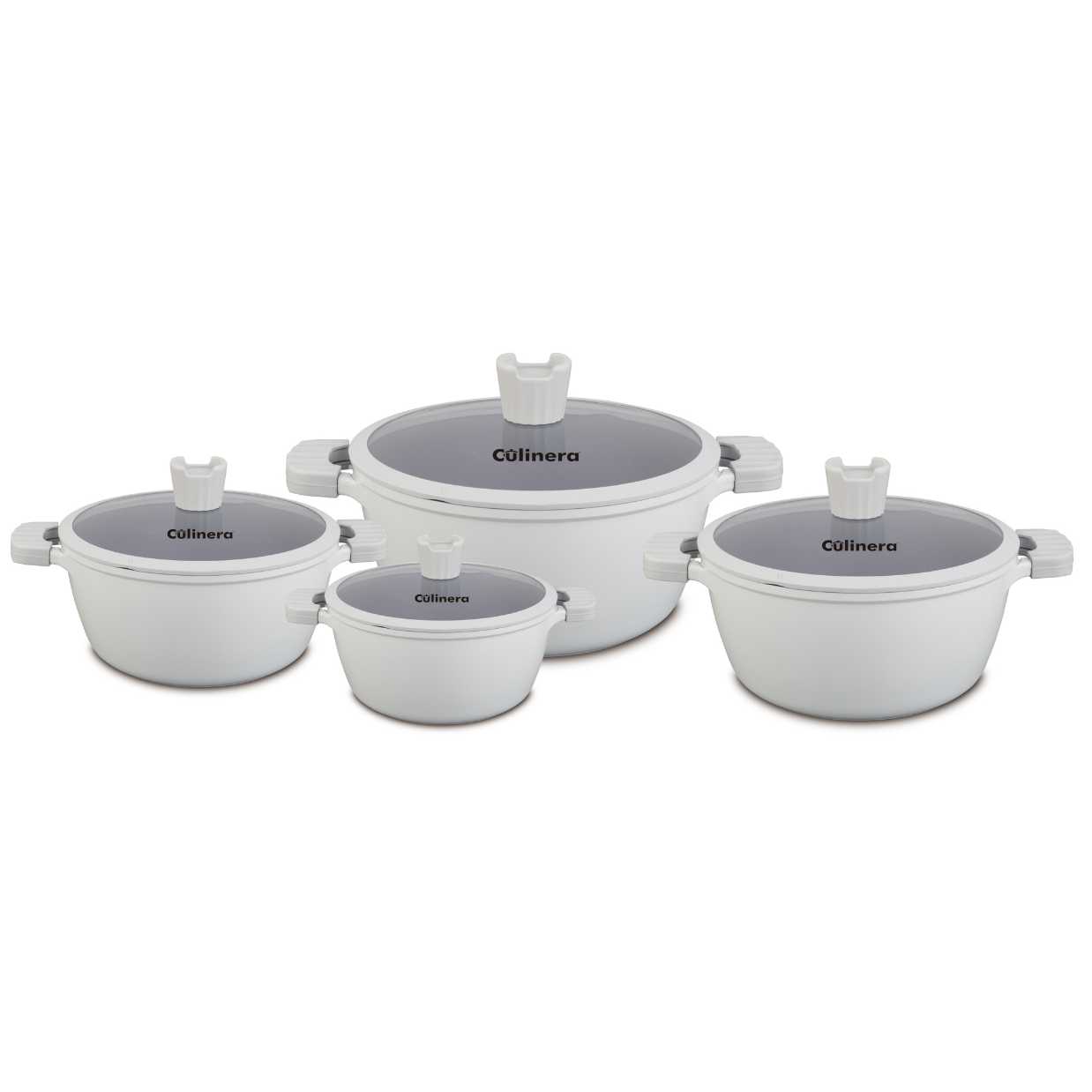 סט 4 סירים OCEAN אפור 20/24/28/32 ס"מ - 029484 Y.C