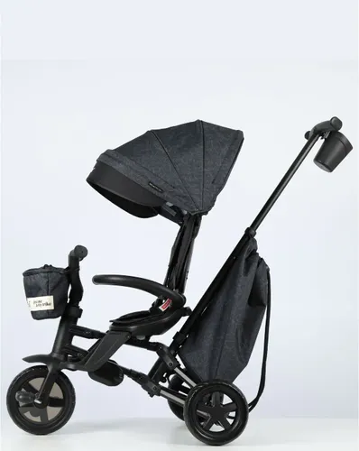 תלת אופן מתקפל 6 ב-1 דגם נובה Minene X Qplay NOVA 2024 - אפור צ'רקול