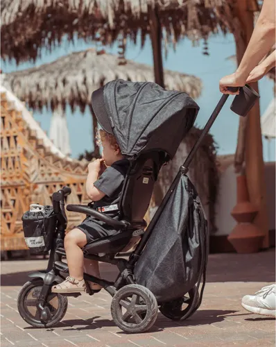 תלת אופן מתקפל 6 ב-1 דגם נובה Minene X Qplay NOVA 2024 - אפור צ'רקול