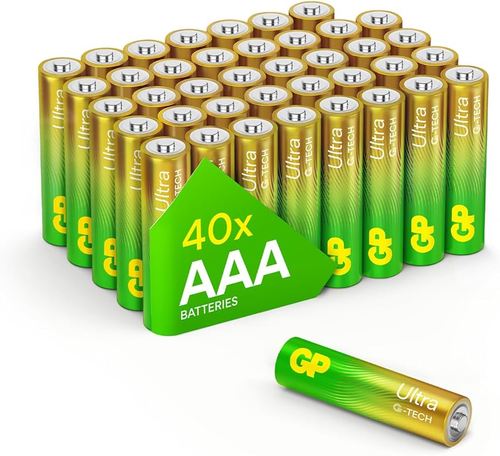 מארז 40 סוללות אולטרה אלקליין GP Ultra AAA 1.5V