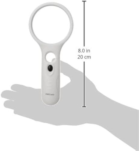 זכוכית מגדלת עגולה X2.5 (שחור)