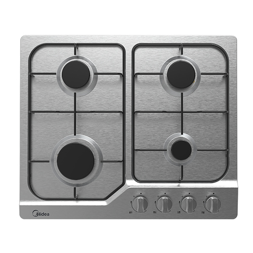 כיריים גז 60 ס”מ 4 להבות בישול MIDEA מידאה דגם – 60SJ401 6740 גימור נירוסטה