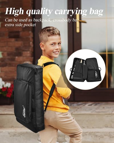 ערכת גלוקנשפיל מפנקת 32 צלילים הכוללת תיק נשיאה + סטנד מתכוונן + מקלות מבית EASTAR