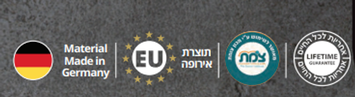כיור מטבח גרניט בודד OPAL60 כולל ונטיל מגוון צבעים 