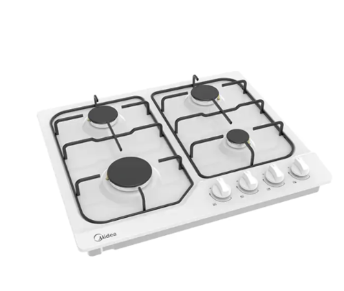 כיריים גז 4 להבות Midea 60SJ401MN04 בגימור שחור או לבן | יבואן רשמי שנתים אחריות
