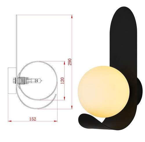 נורת קיר - SHAPE Glass ball