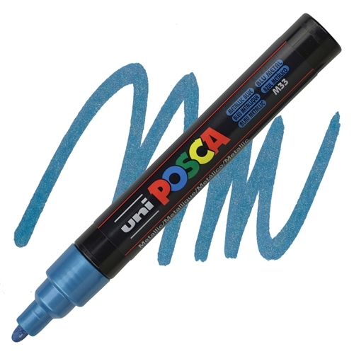 חדש! סט 8 טושי פוסקה בגוונים מטאליים  Posca  PC-5M METALLIC COLOR