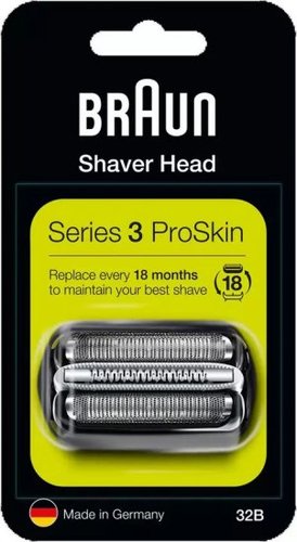 סכין גילוח להחלפה למכונות גילוח Braun Series 3 ProSkin 32B