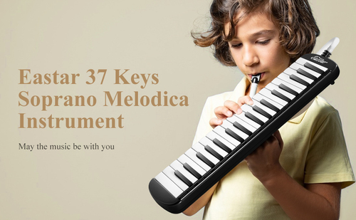 מלודיקה 37 צלילים כולל תיק נשיאה בצבע שחור EB010 מבית EASTAR