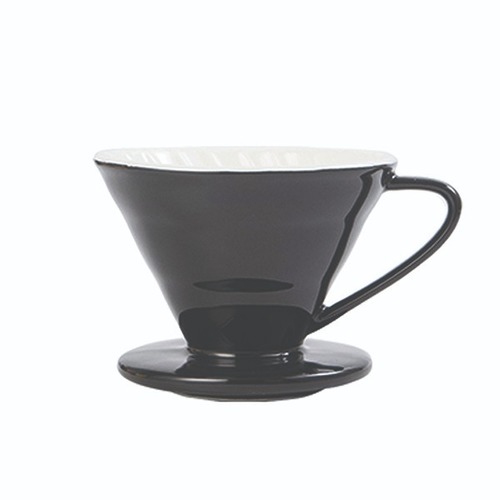 דריפר קרמי לחליטת קפה פילטר מעוצב בצבע שחור 1-4 כוסות