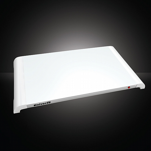 פלטה שבת NRI-858 UNIVERSE זכוכית לבנה