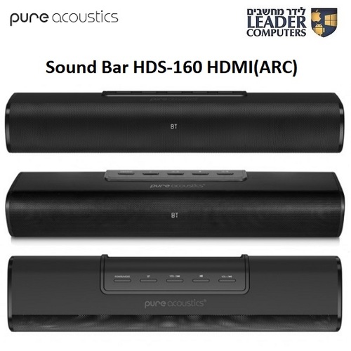 מקרן קול אלחוטי 165W עם ARC) HDMI) וכניסה אופטית Pure Acoustics HDS-160