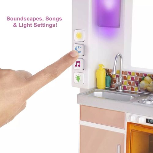 בית החלומות של ברבי, 3 קומות 10 אזורי משחק, אורות וצלילים עם 75 אביזרים