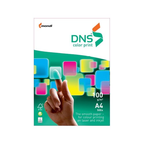 נייר מלוטש A4 להדפסה וצילום (100 גרם) MONDI DNS COLOR PRINT 