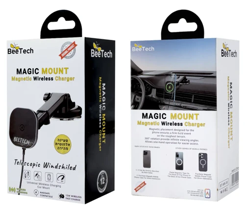 מעמד רכב MagSafe עם טעינה אלחוטית 15W