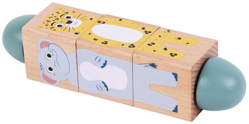 משחק קוביות מסתובבות 4 דמויות חיות